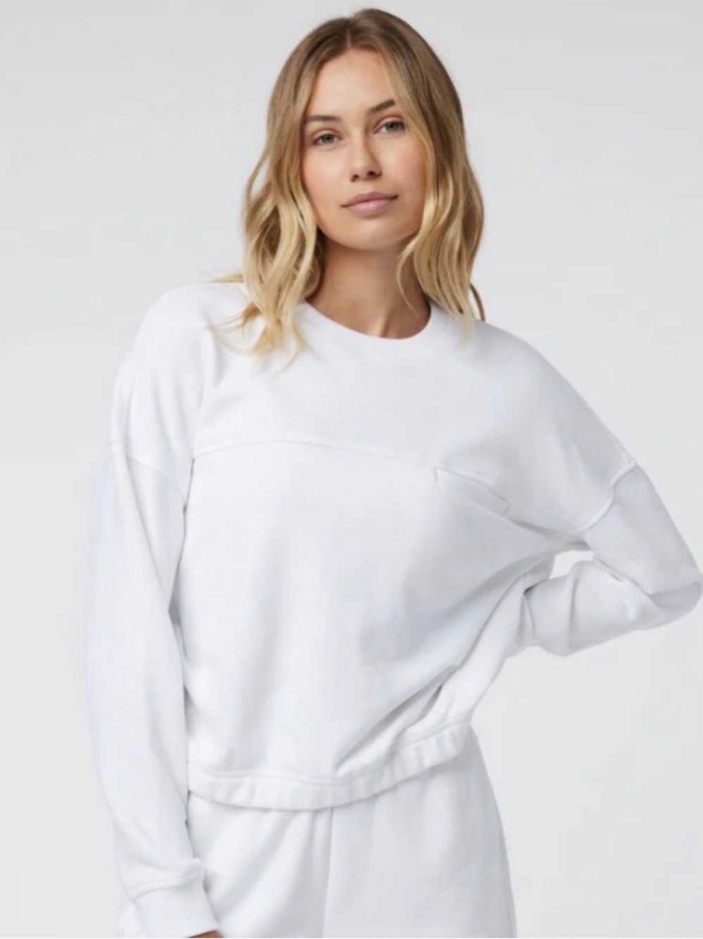 Vuori Sedona White Crewneck Sweatshirt